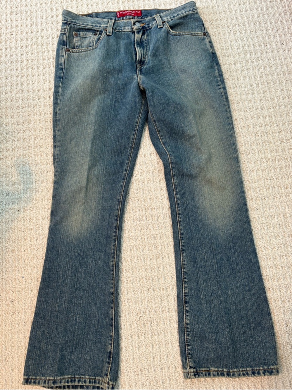 Levi's Women's Faded Blue Flare Jeans